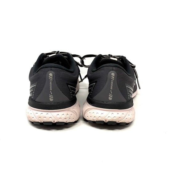 Brooks Ghost 13 Pale Pink & Dark Charcoal Grey Ombré Athletic Shoes - Picture 4 of 11